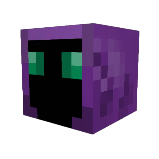 Xialoru Minecraft avatar head, 3D render