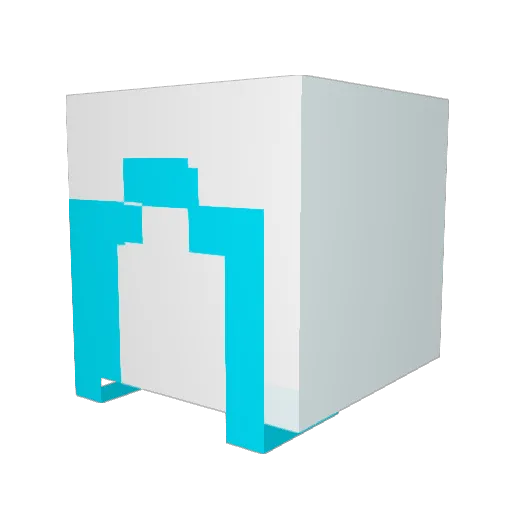 Xiam01 Minecraft avatar head, 3D render