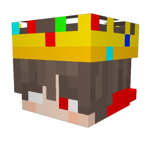 Xian1025 Minecraft avatar head, 3D render