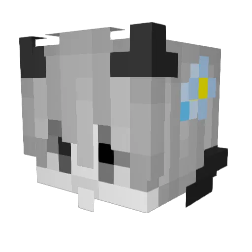XianYu_jiang Minecraft avatar head, 3D render