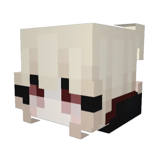 Xian_Yu_3w3 Minecraft avatar head, 3D render