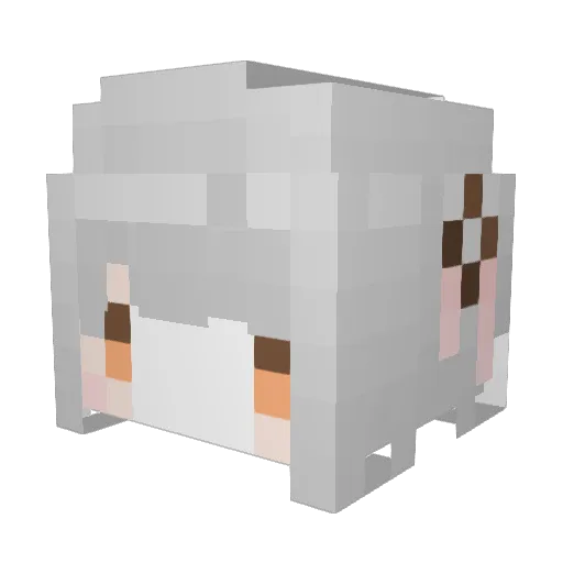 XiangYang_2002 Minecraft avatar head, 3D render