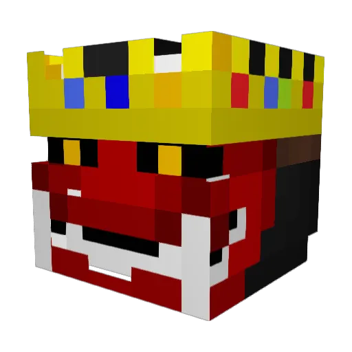 Xiang_Hua Minecraft avatar head, 3D render