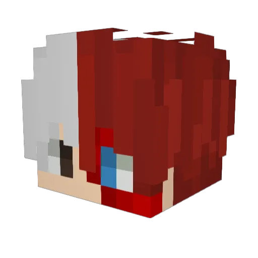 Xiang_Jing Minecraft avatar head, 3D render