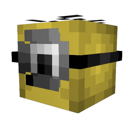 Xianom Minecraft avatar head, 3D render