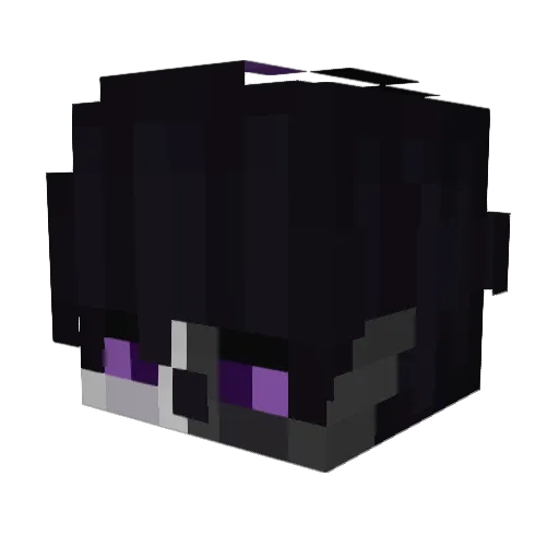 XiaoCraftt Minecraft avatar head, 3D render