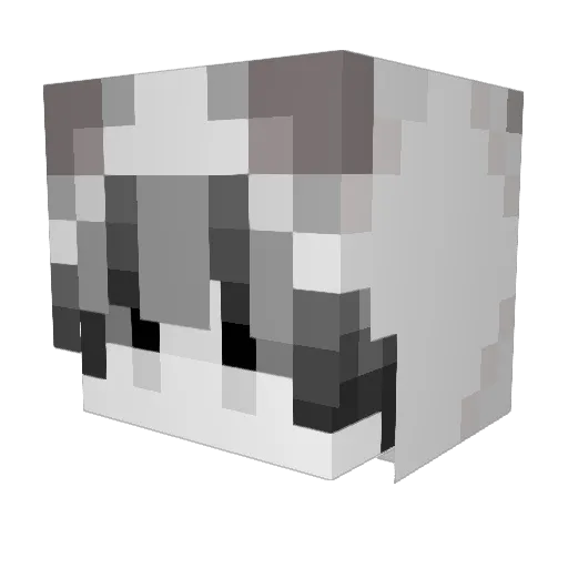XiaoFeng05 Minecraft avatar head, 3D render