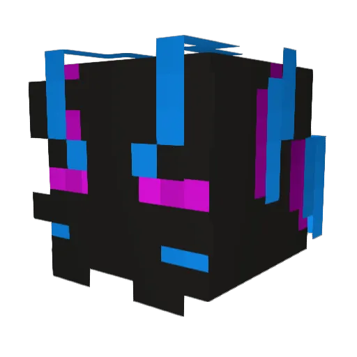 XiaoHei_123 Minecraft avatar head, 3D render