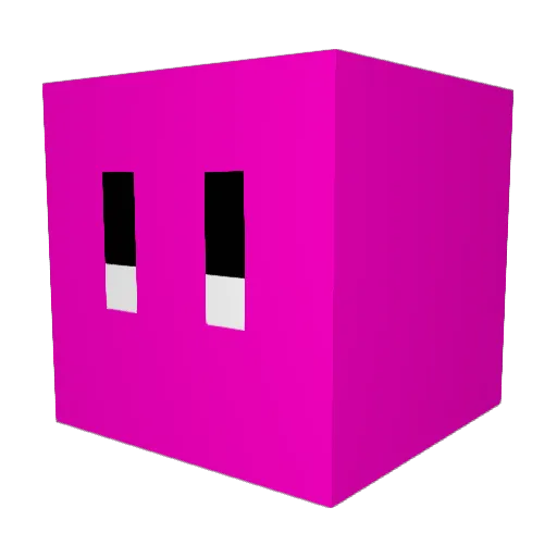 XiaoKaBi Minecraft avatar head, 3D render