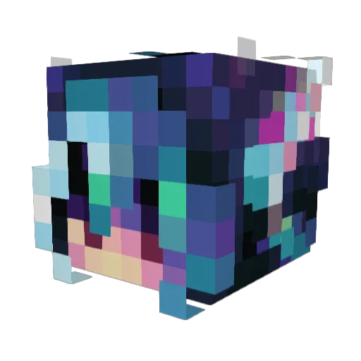 XiaoMuMuz Minecraft avatar head, 3D render