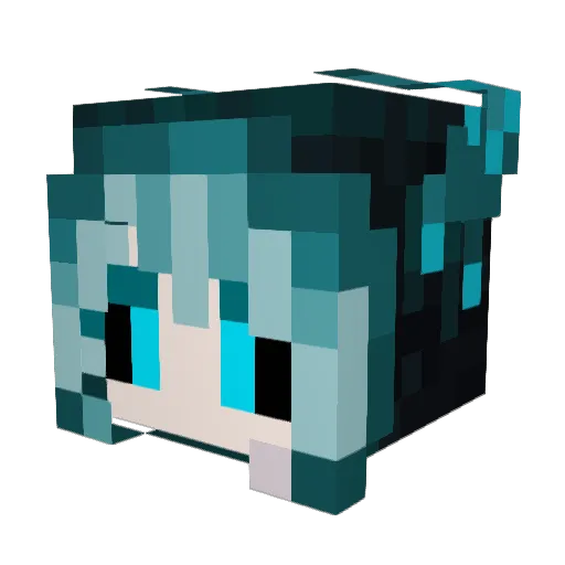 XiaoSoar Minecraft avatar head, 3D render