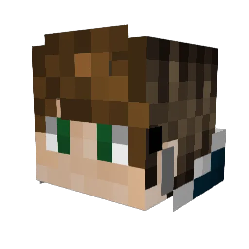 XiaoSphere Minecraft avatar head, 3D render