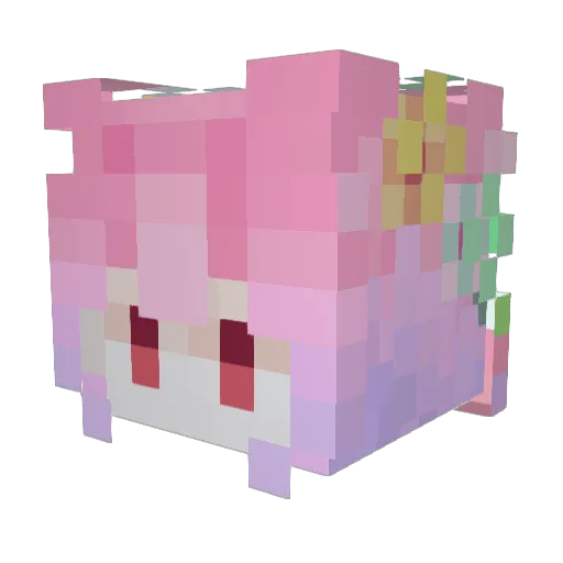 XiaoTang1314 Minecraft avatar head, 3D render