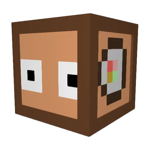 XiaoTu_MC Minecraft avatar head, 3D render