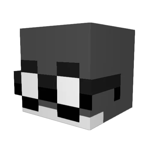 XiaoZuo_TW Minecraft avatar head, 3D render
