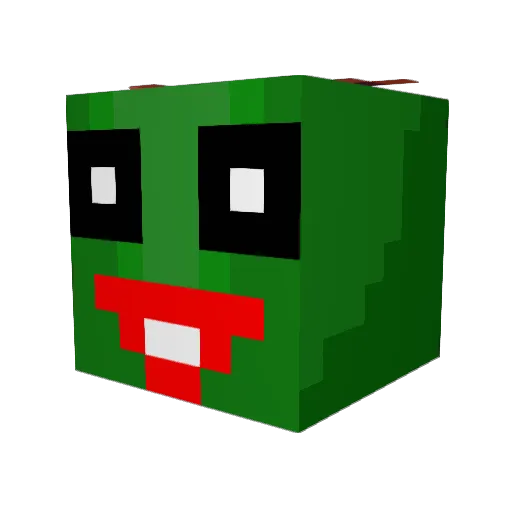 Xiao_666 Minecraft avatar head, 3D render