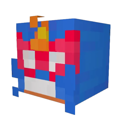 Xiao_Ling11 Minecraft avatar head, 3D render