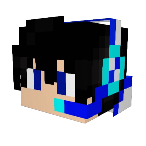 Xiao_Rui Minecraft avatar head, 3D render