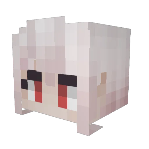 Xiao_Xing_Ruo Minecraft avatar head, 3D render