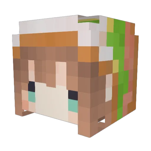 Xiao_Yuu Minecraft avatar head, 3D render