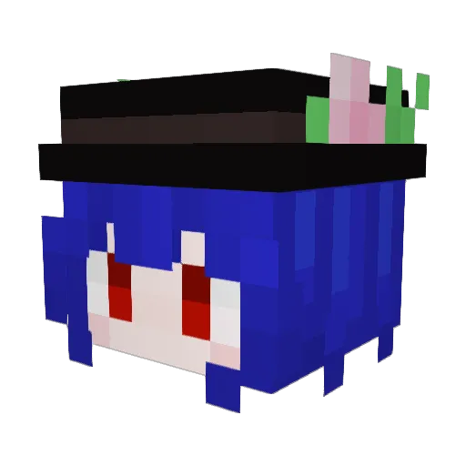 Xiao__Fang Minecraft avatar head, 3D render