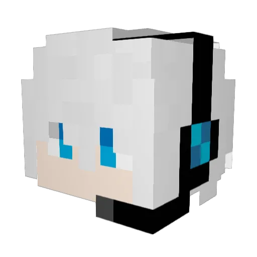 Xiao__JuZi Minecraft avatar head, 3D render