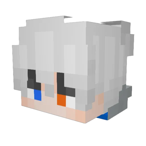 Xiao__ying Minecraft avatar head, 3D render