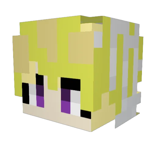 Xiaocang720 Minecraft avatar head, 3D render