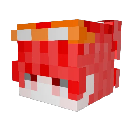 Xiaochiorxc Minecraft avatar head, 3D render