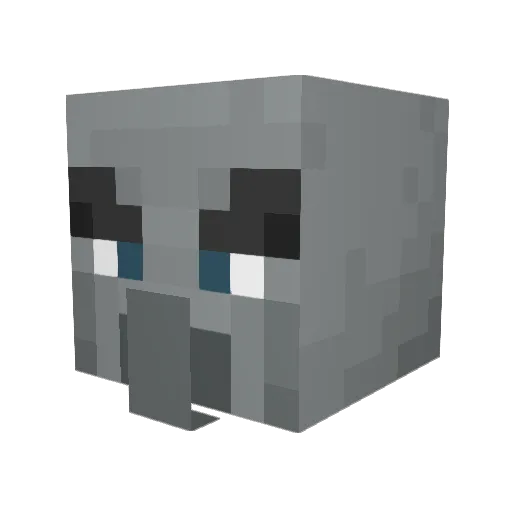 Xiaohe_HZH Minecraft avatar head, 3D render