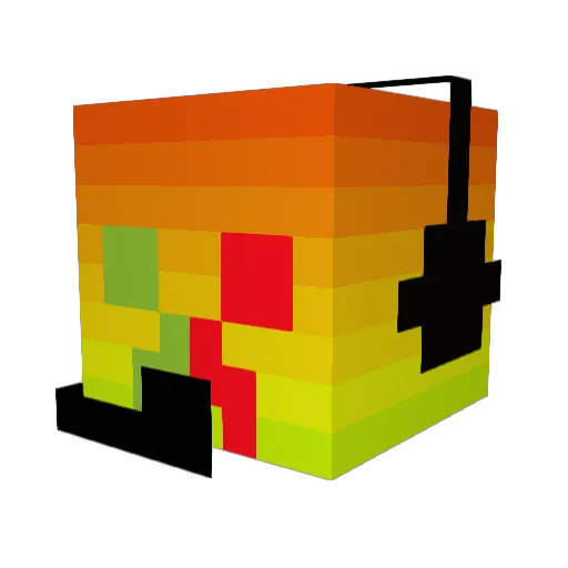 Xiaojiafeng Minecraft avatar head, 3D render