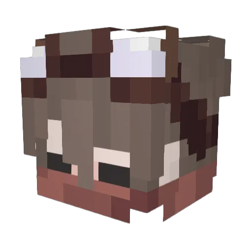 Xiaolatus Minecraft avatar head, 3D render