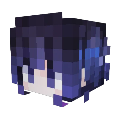 Xiaoxin__ Minecraft avatar head, 3D render