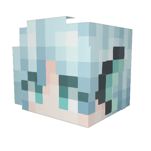 Xiaoxu_233 Minecraft avatar head, 3D render