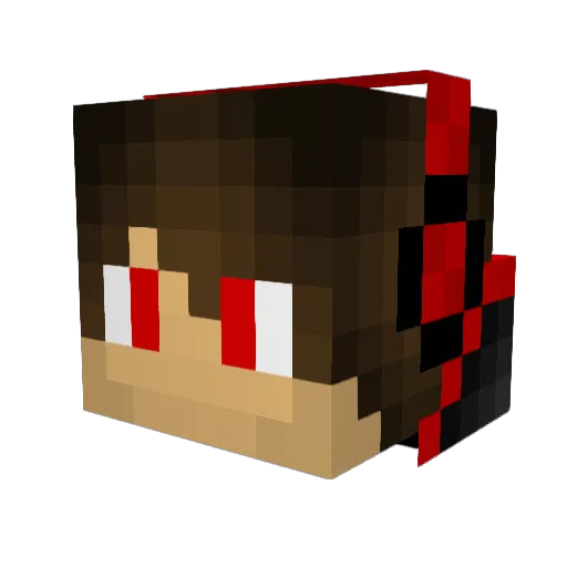 Xicho4K Minecraft avatar head, 3D render