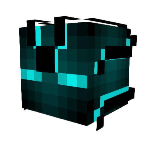 XieLong Minecraft avatar head, 3D render
