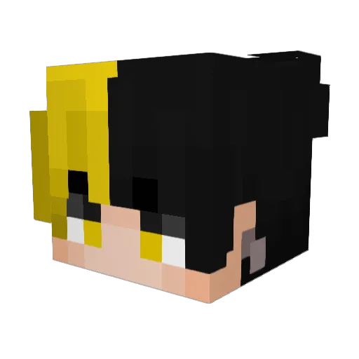 Xie_0918 Minecraft avatar head, 3D render