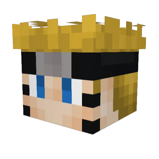 Xifa27 Minecraft avatar head, 3D render