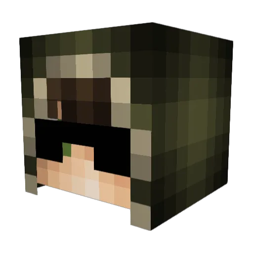 XifanDucks Minecraft avatar head, 3D render