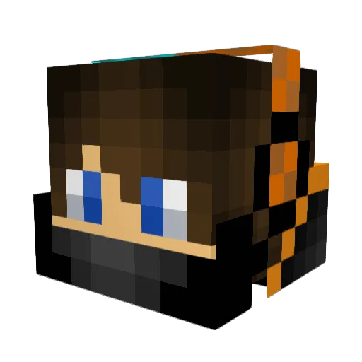 Xifang2009 Minecraft avatar head, 3D render