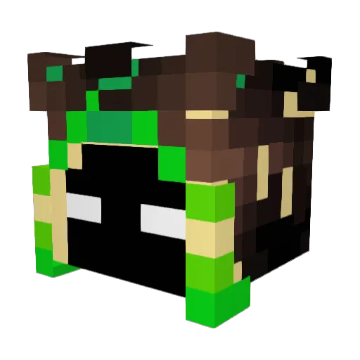 Xigamo Minecraft avatar head, 3D render
