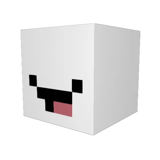 Xigzaa Minecraft avatar head, 3D render