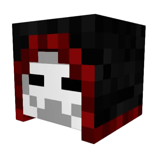 Xiham Minecraft avatar head, 3D render
