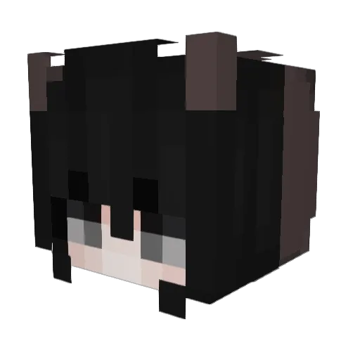 XiiiriA Minecraft avatar head, 3D render
