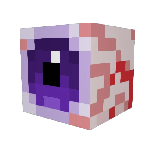 Xiiphoid Minecraft avatar head, 3D render