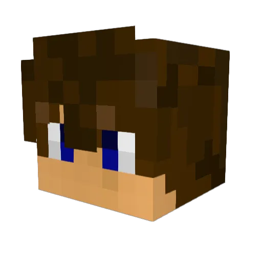 Xilander Minecraft avatar head, 3D render