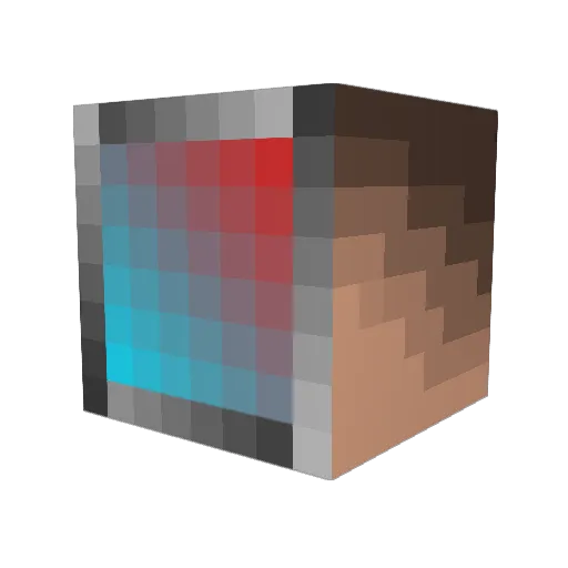 Xildra Minecraft avatar head, 3D render