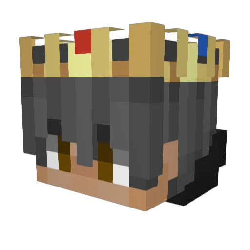Xilef2021 Minecraft avatar head, 3D render