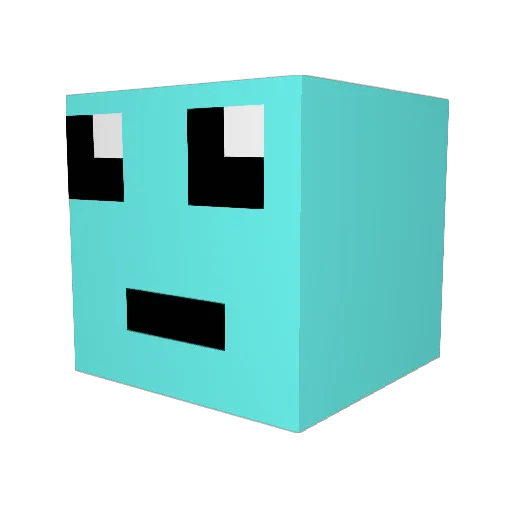Xileun Minecraft avatar head, 3D render
