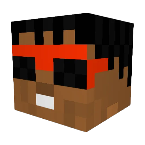 XillaTheGorilla Minecraft avatar head, 3D render